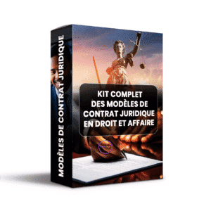 Kit des modèles de contrat juridique en droit et affaire